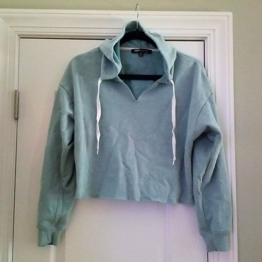 Honey & Sparkle fleece crop hoodie
